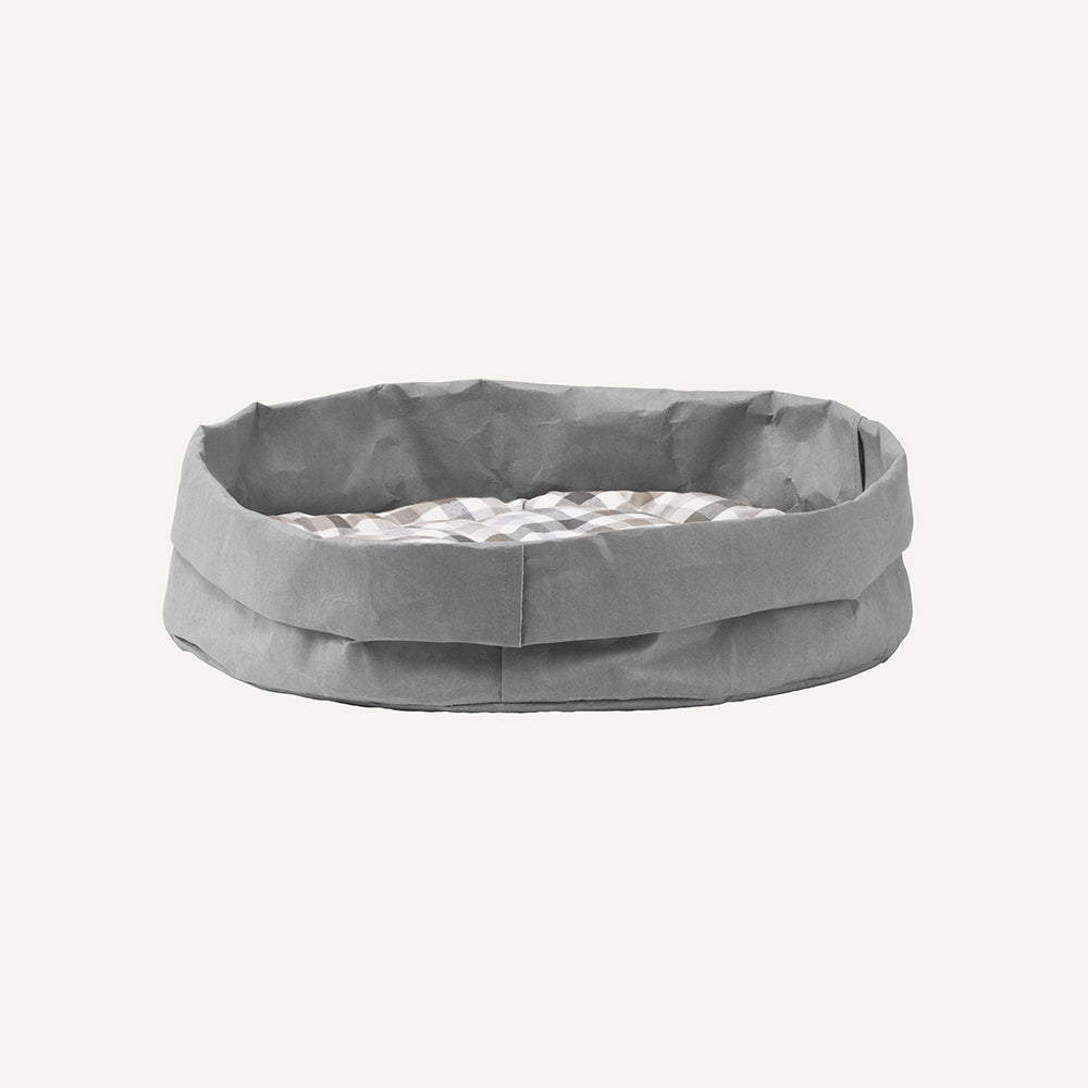 Cuccia per cani e gatti in fibra vegetale TOMMY - Grigio