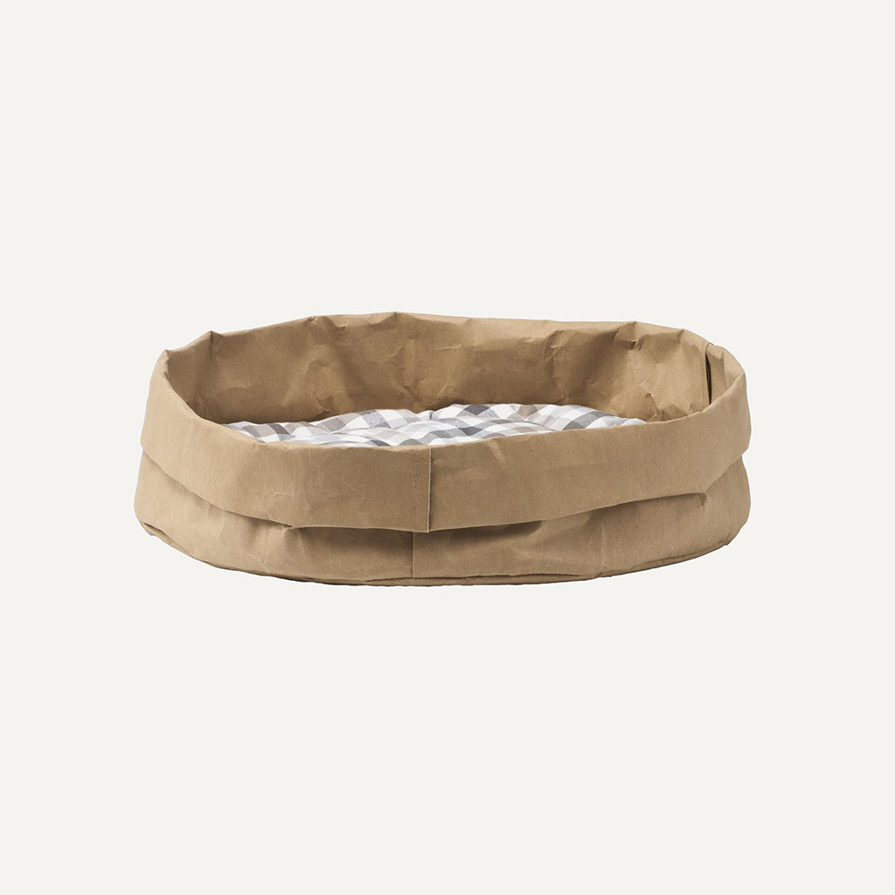 Cuccia per cani e gatti in fibra vegetale TOMMY - Marrone
