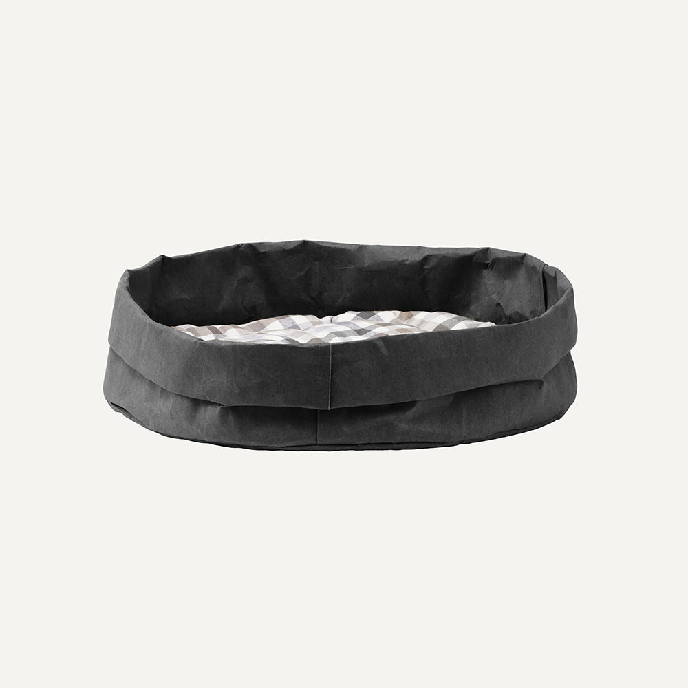Cuccia per cani e gatti in fibra vegetale TOMMY - Nero