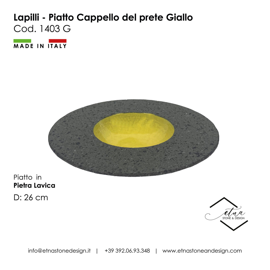 Lapilli - Piatto Cappello del Prete