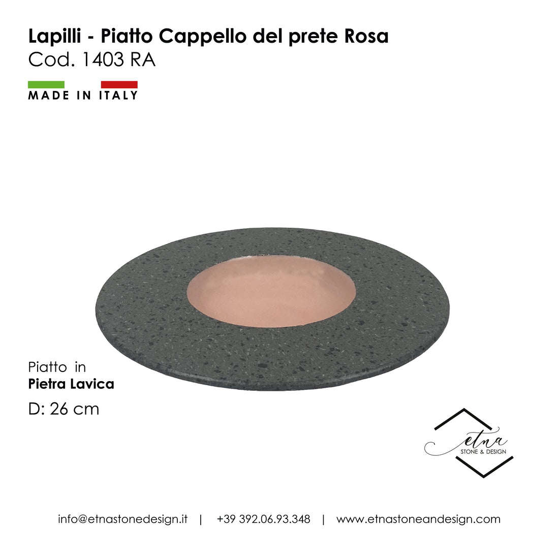 Lapilli - Piatto Cappello del Prete