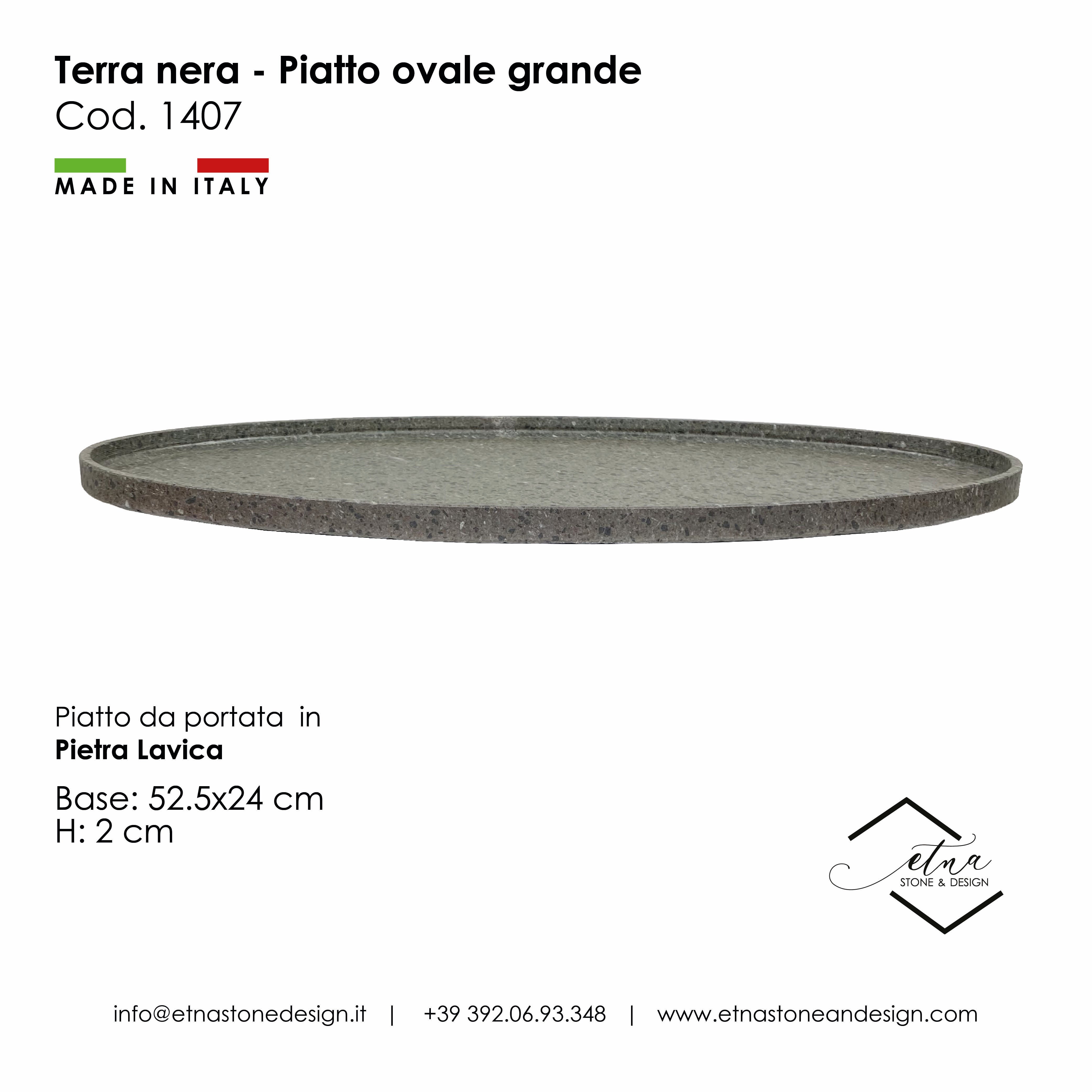 Terra Nera - Vassoio Ovale Grande