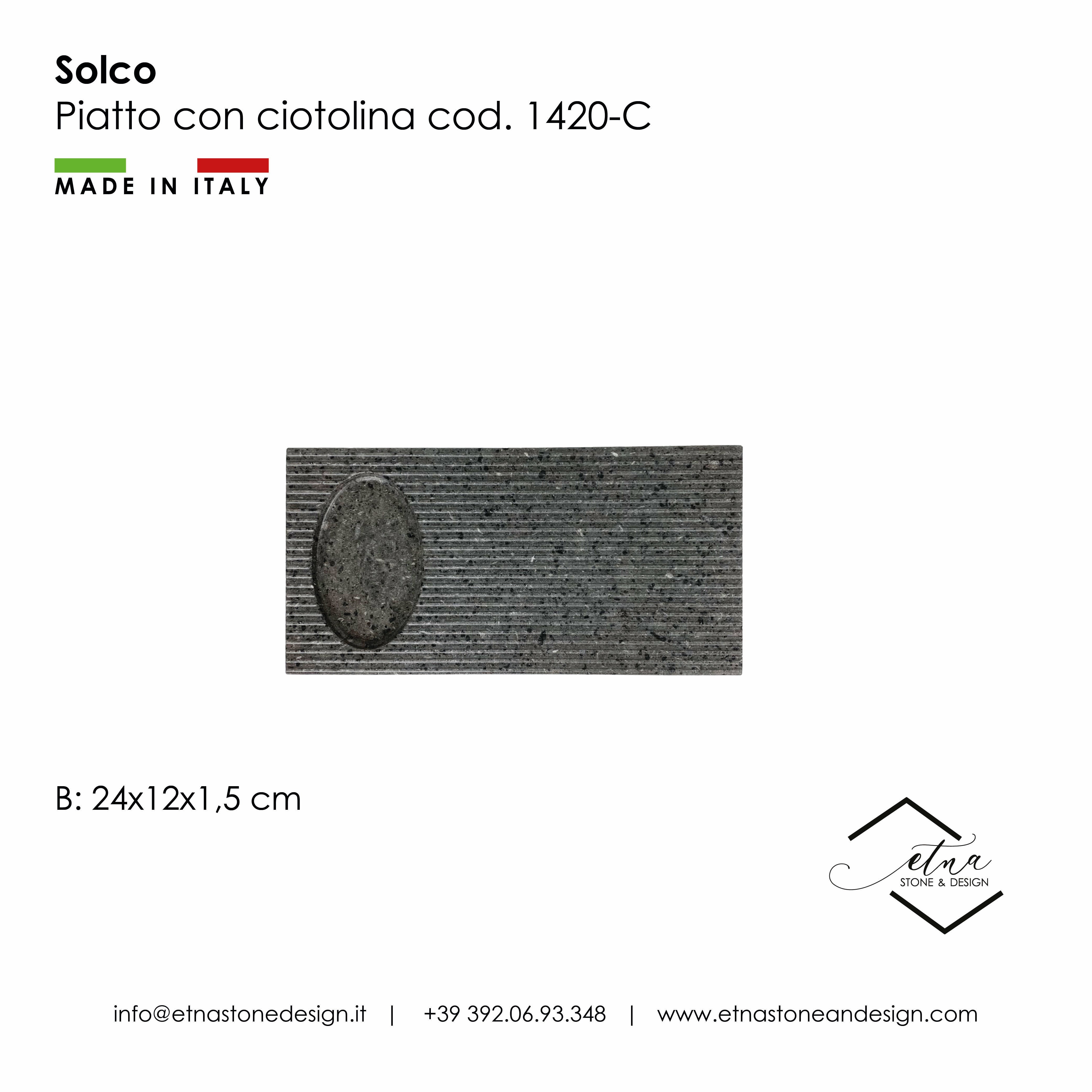 Solco -Piatto con ciotolina