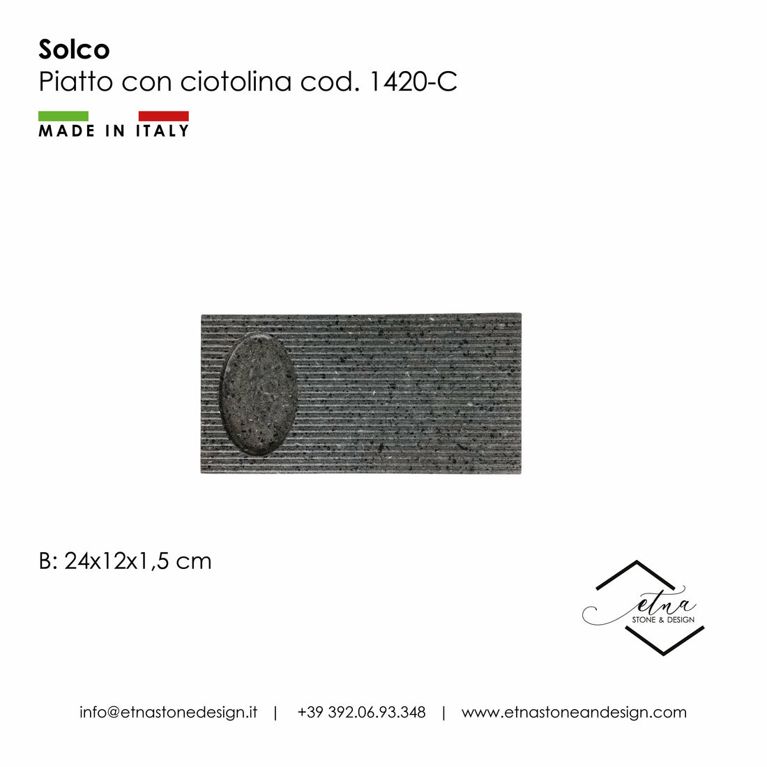Solco -Piatto con ciotolina