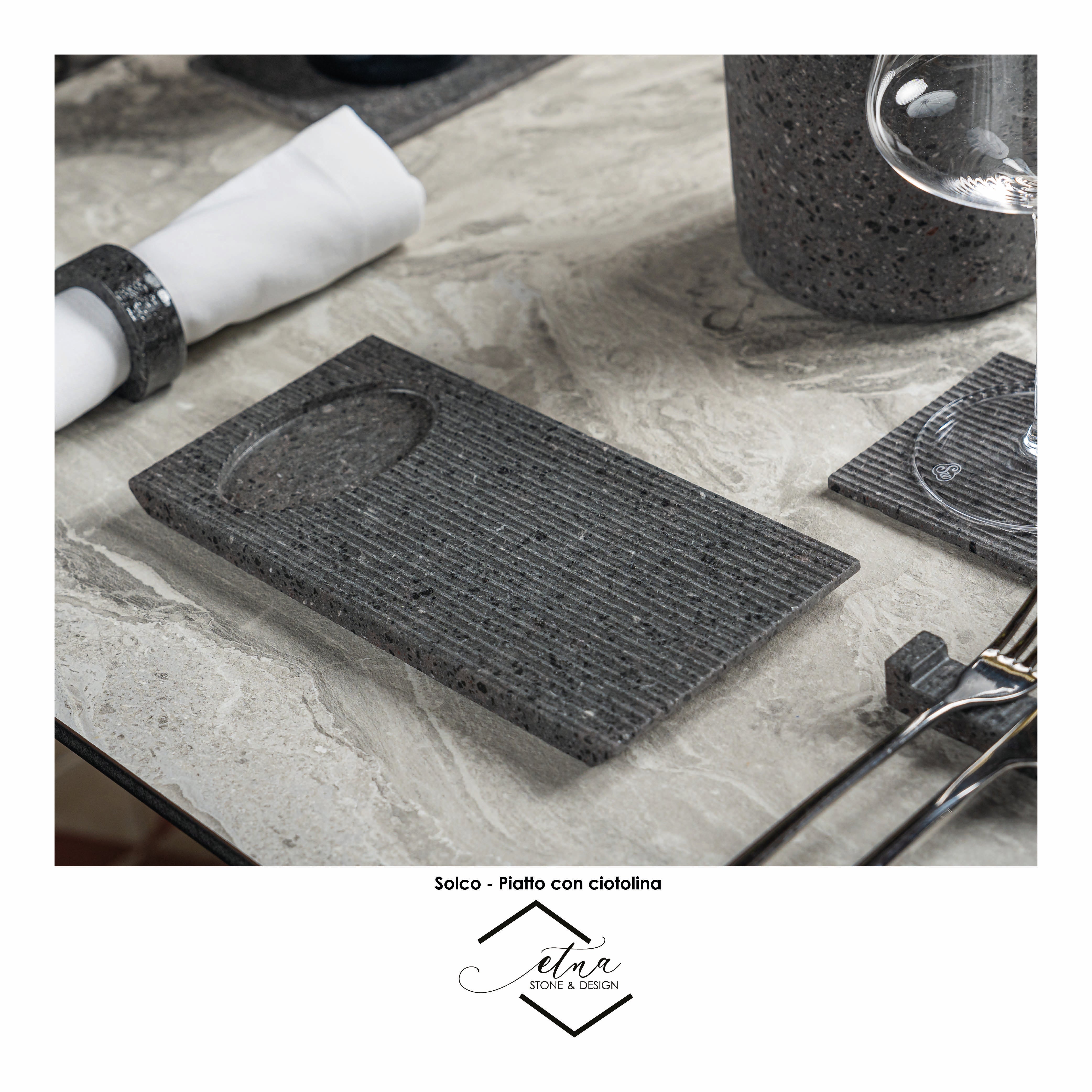 Solco -Piatto con ciotolina