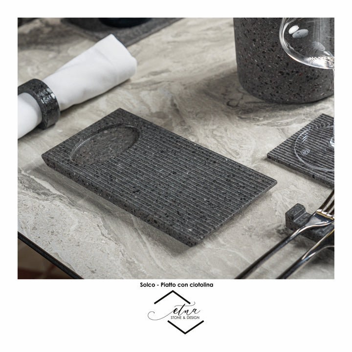 Solco -Piatto con ciotolina