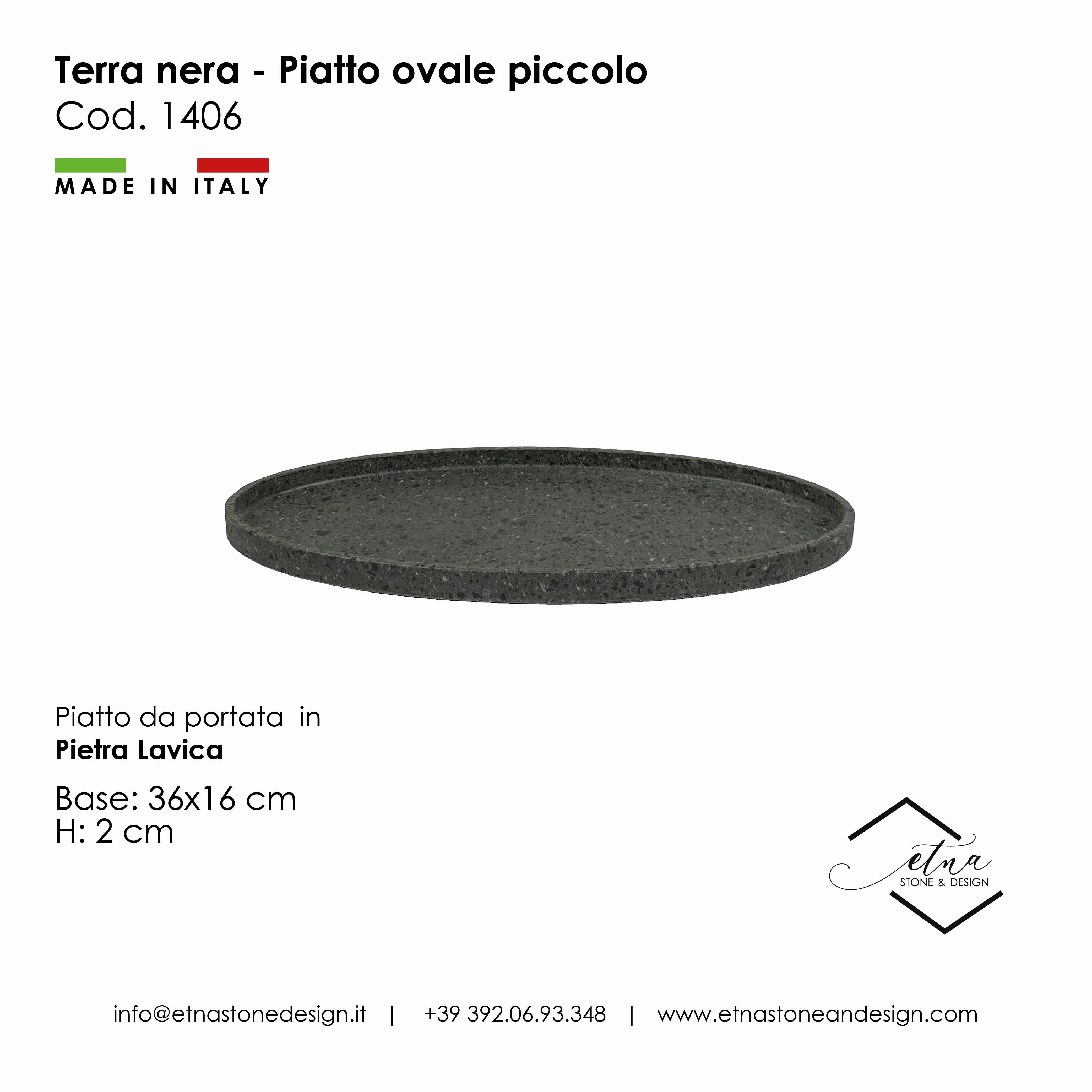 Terra Nera - Piatto Ovale Piccolo