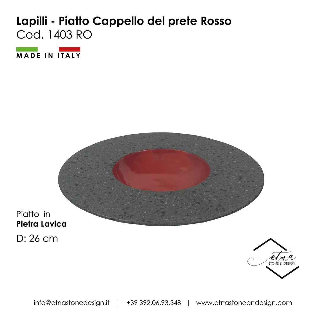 Lapilli - Piatto Cappello del Prete
