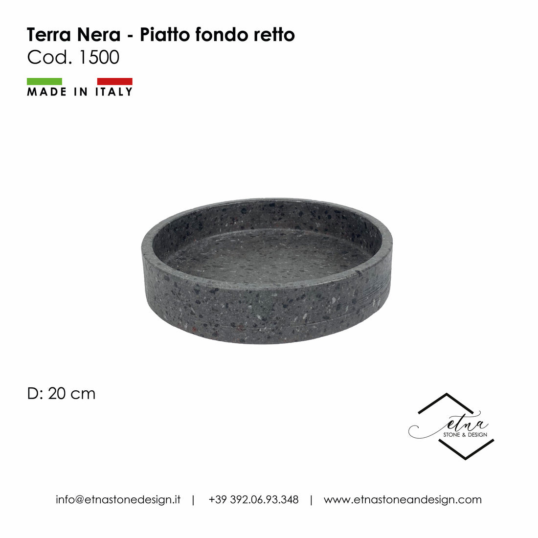 Terra Nera - Piatto fondo retto