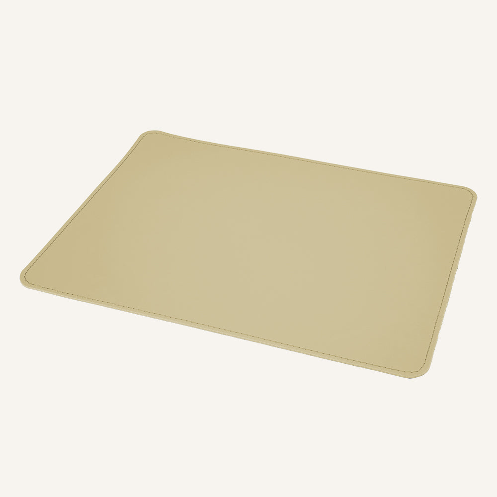 Tovaglietta americana rettangolare in cuoio TOVLEQ - Beige, Tovaglietta