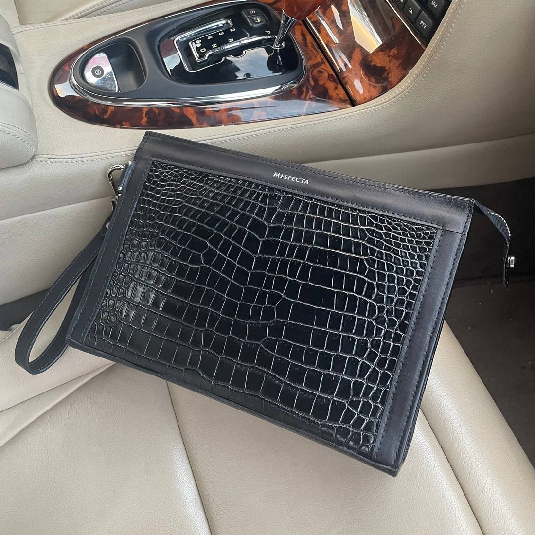 Borsa vera pelle di Coccodrillo "Conquistatore"- Pochette - Personalizzabile