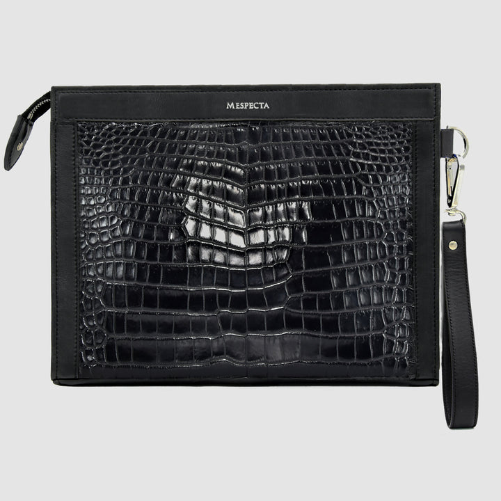 Borsa vera pelle di Coccodrillo "Conquistatore"- Pochette - Personalizzabile