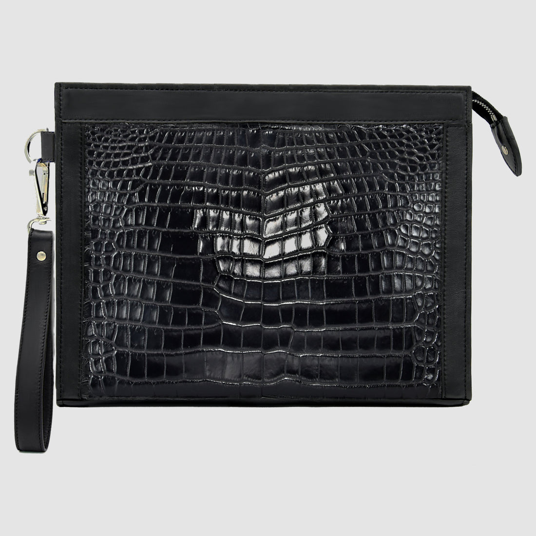 Borsa vera pelle di Coccodrillo "Conquistatore"- Pochette - Personalizzabile
