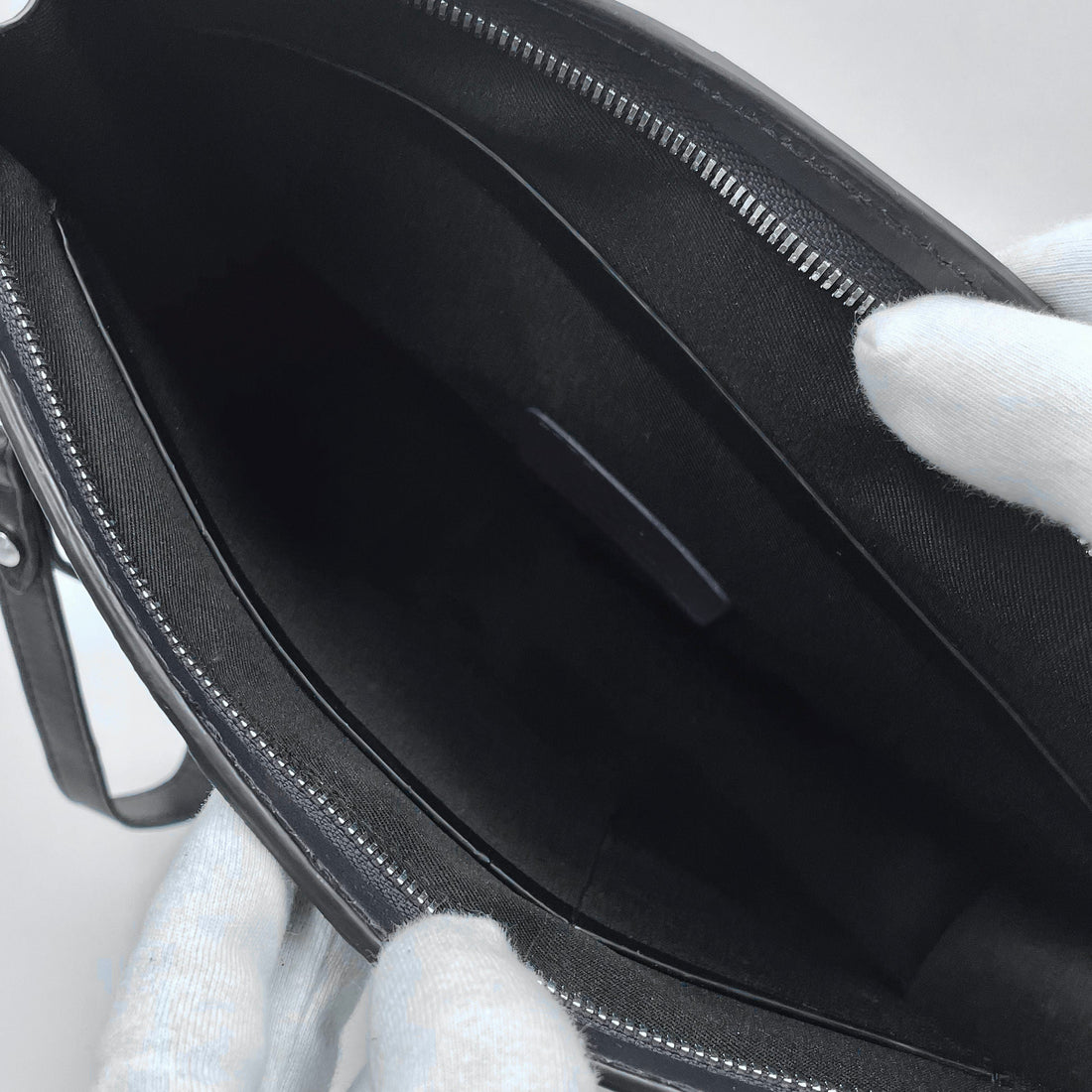 Pochette clutch borsamod. "Conquistatore" Uomo pelle di Pitone Personalizzabile con iniziali - Verde Militare
