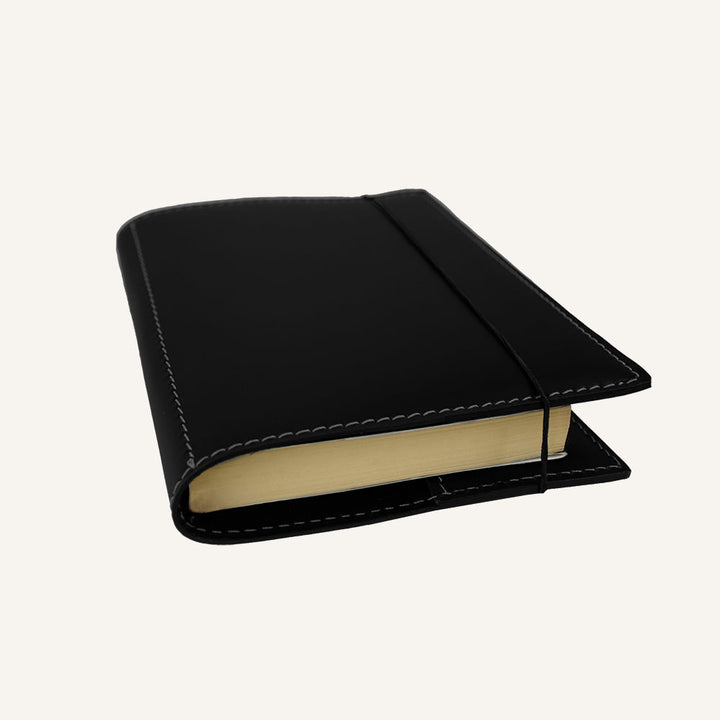 Porta agenda in cuoio - Nero
