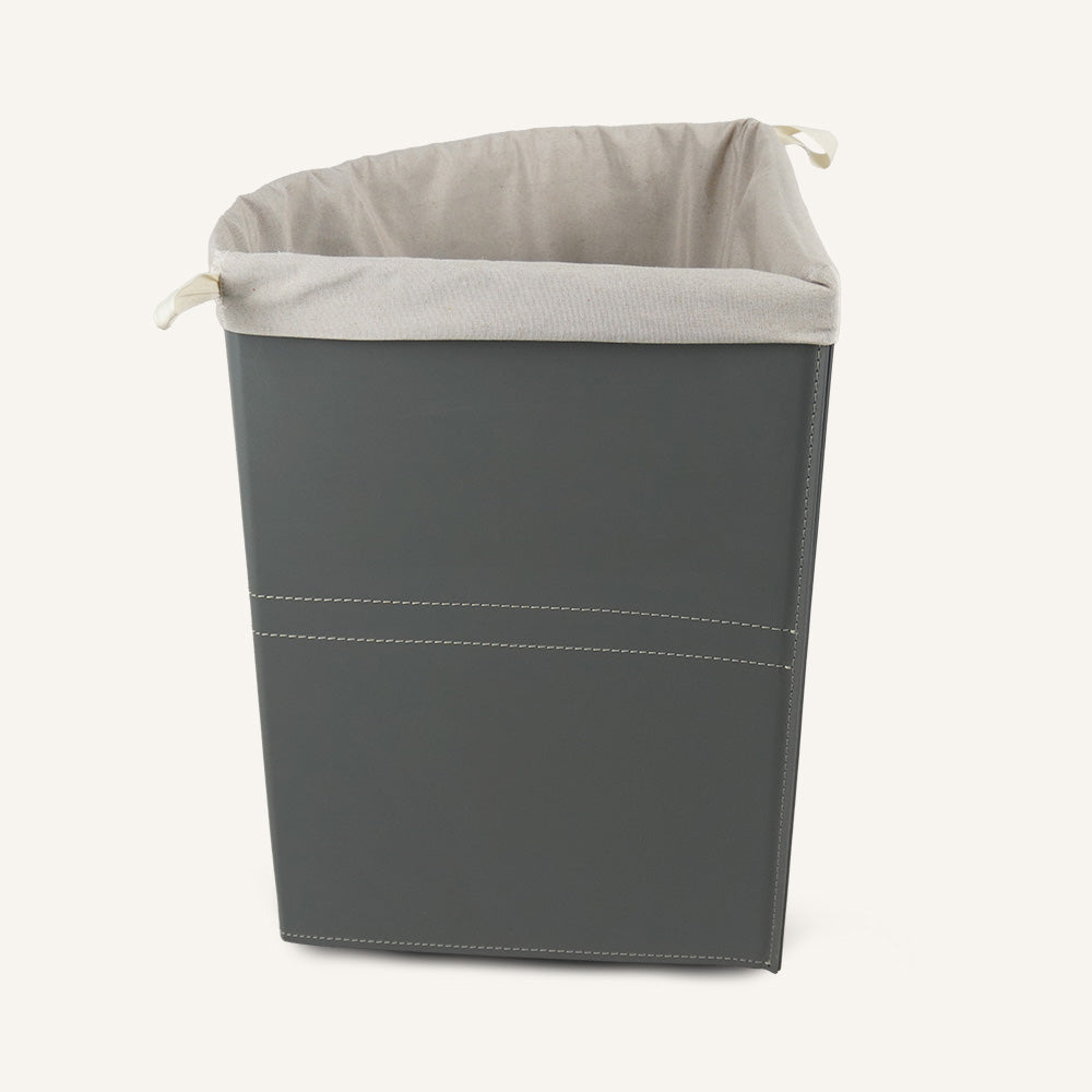 Portabiancheria angolare aperto LUNARIA - Grigio, Deluxe