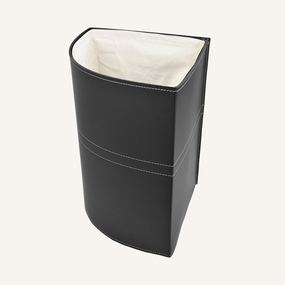 Portabiancheria angolare aperto LUNARIA - Nero, Standard