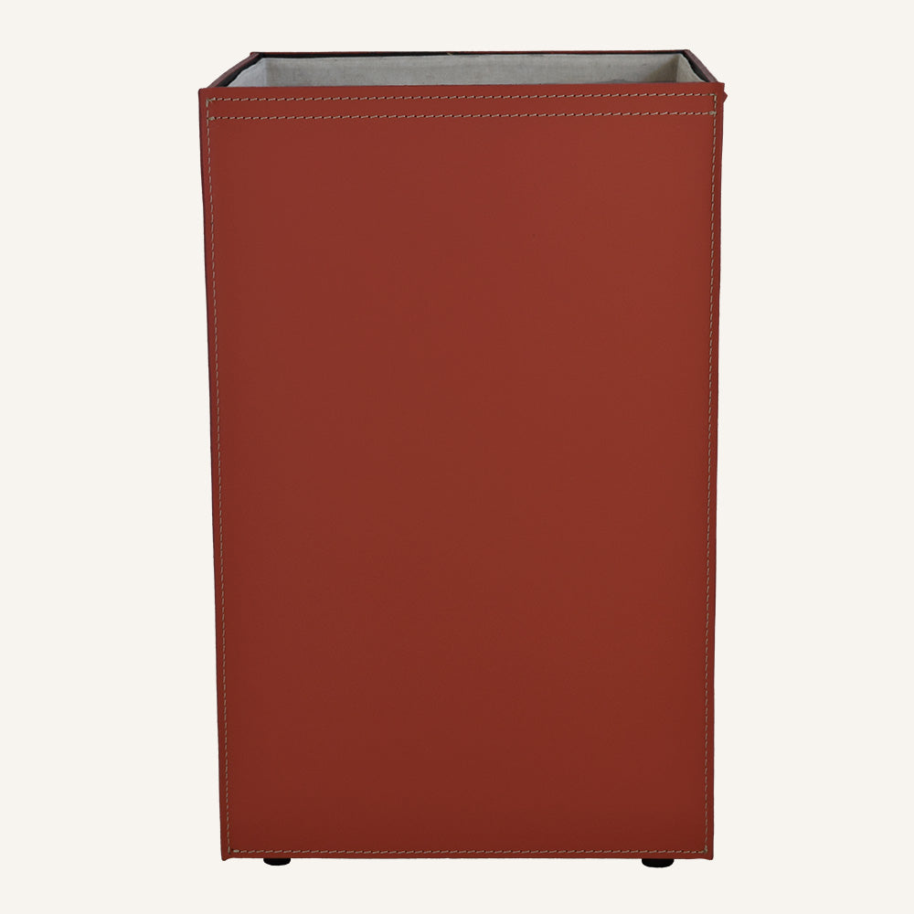 Portabiancheria aperto in cuoio rigenerato AQUALIS - Bordeaux, Standard