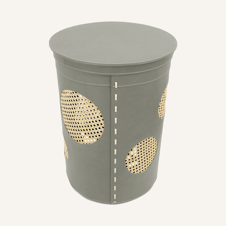 Portabiancheria cilindrico vintage PAVIO - Tortora