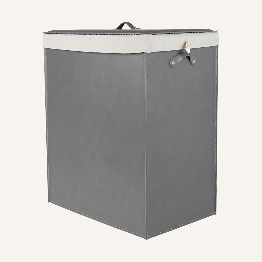 Portabiancheria dal design minimal PETER - Grigio, Deluxe
