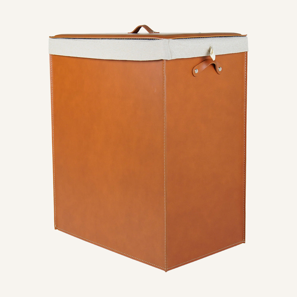 Portabiancheria dal design minimal PETER - Marrone, Deluxe