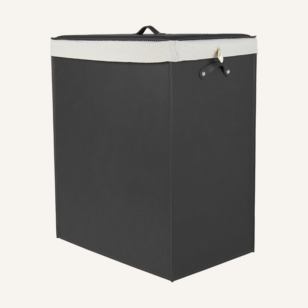 Portabiancheria dal design minimal PETER - Nero, Deluxe