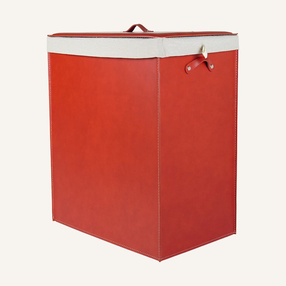 Portabiancheria dal design minimal PETER - Rosso, Deluxe