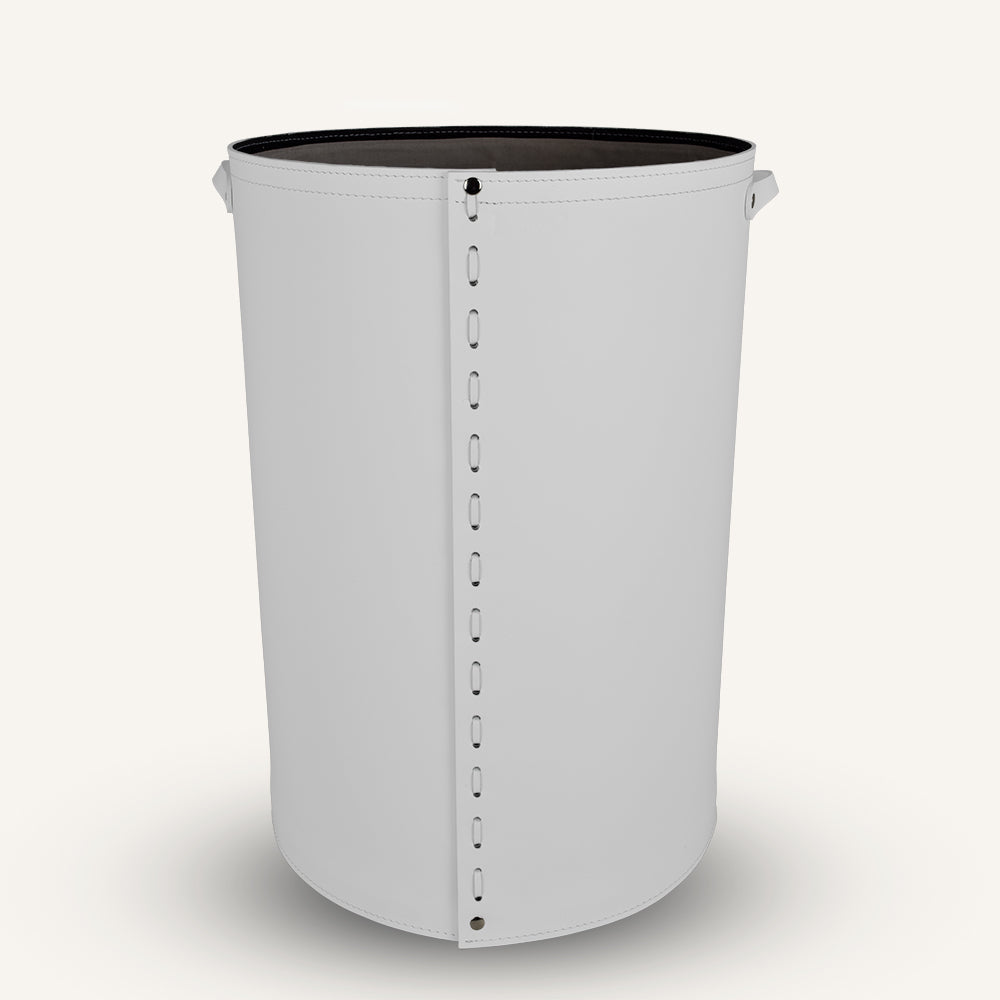 Portabiancheria rotondo di design CESTELLEA - Bianco, Standard