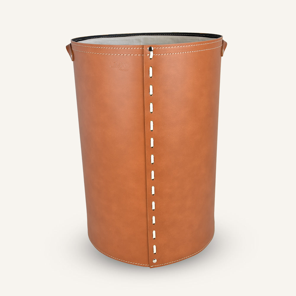 Portabiancheria rotondo di design CESTELLEA - Marrone, Standard