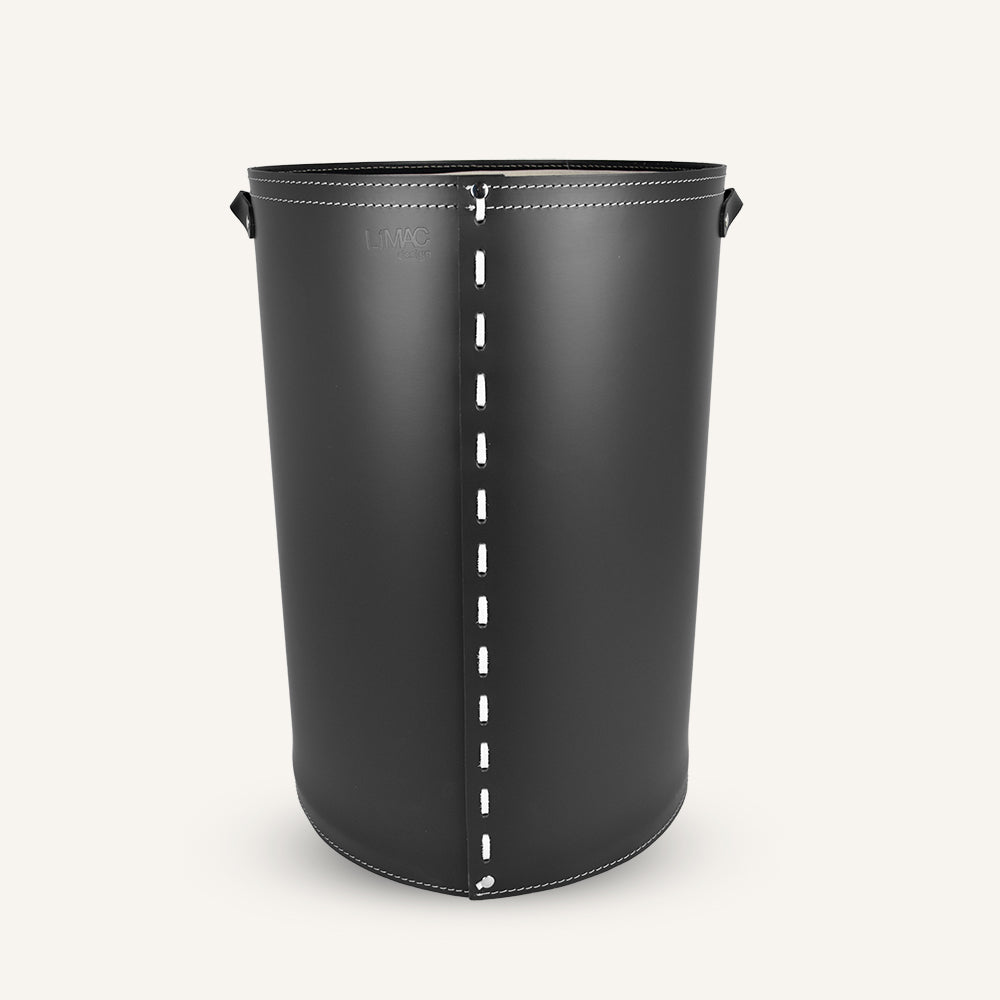 Portabiancheria rotondo di design CESTELLEA - Nero, Standard