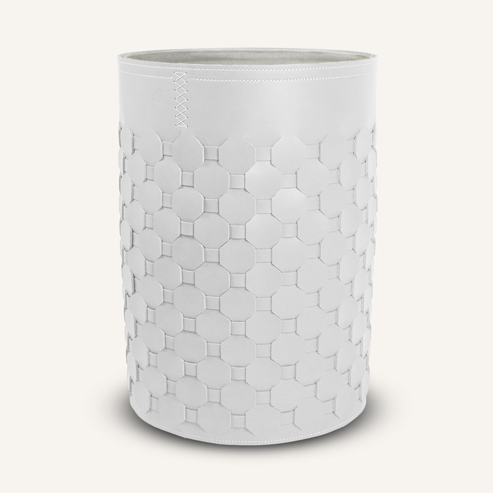Portabiancheria salvaspazio intrecciato DIANA - Bianco, Standard