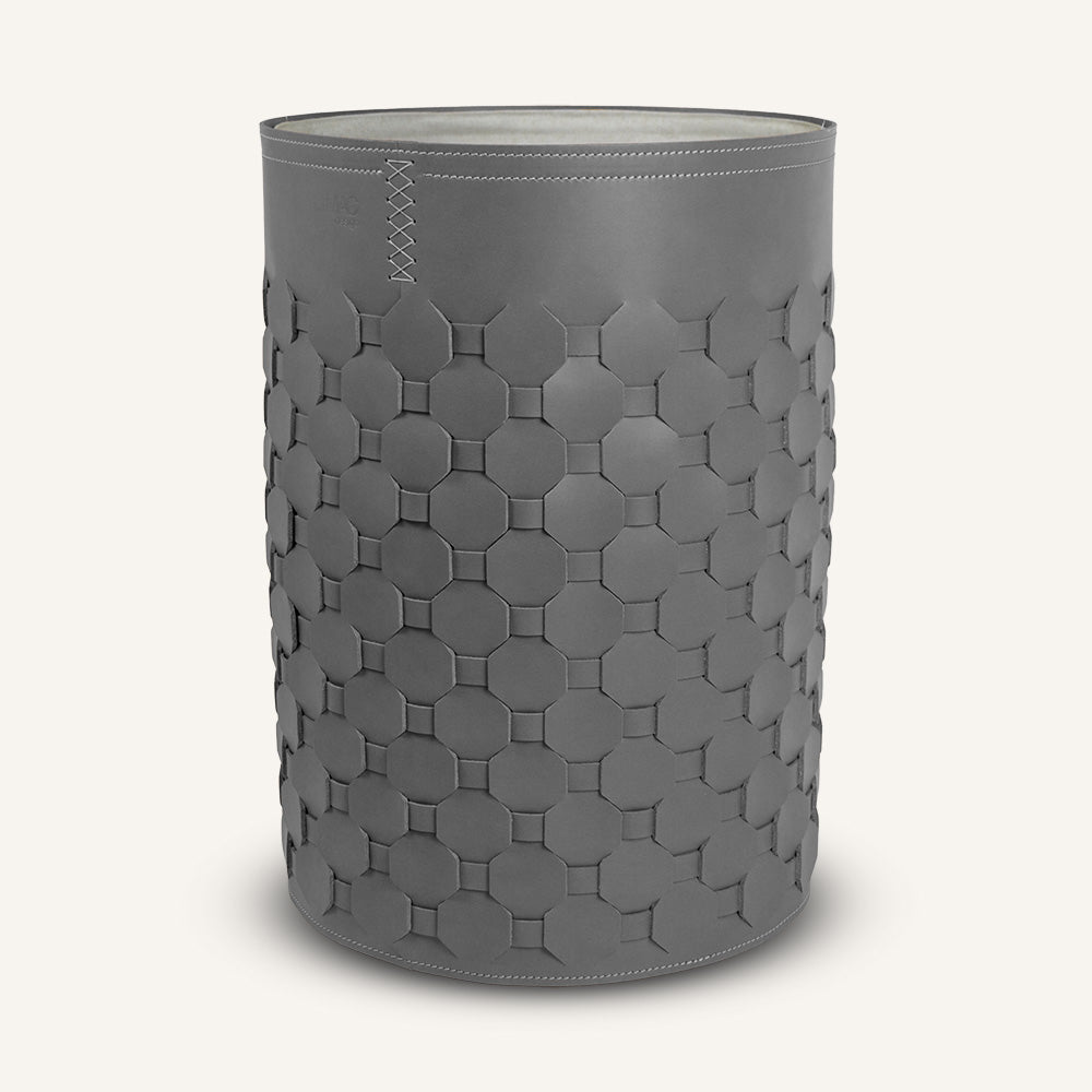 Portabiancheria salvaspazio intrecciato DIANA - Grigio, Standard