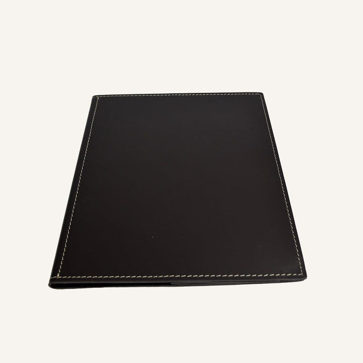 Porta documenti in cuoio raffinato - Marrone scuro