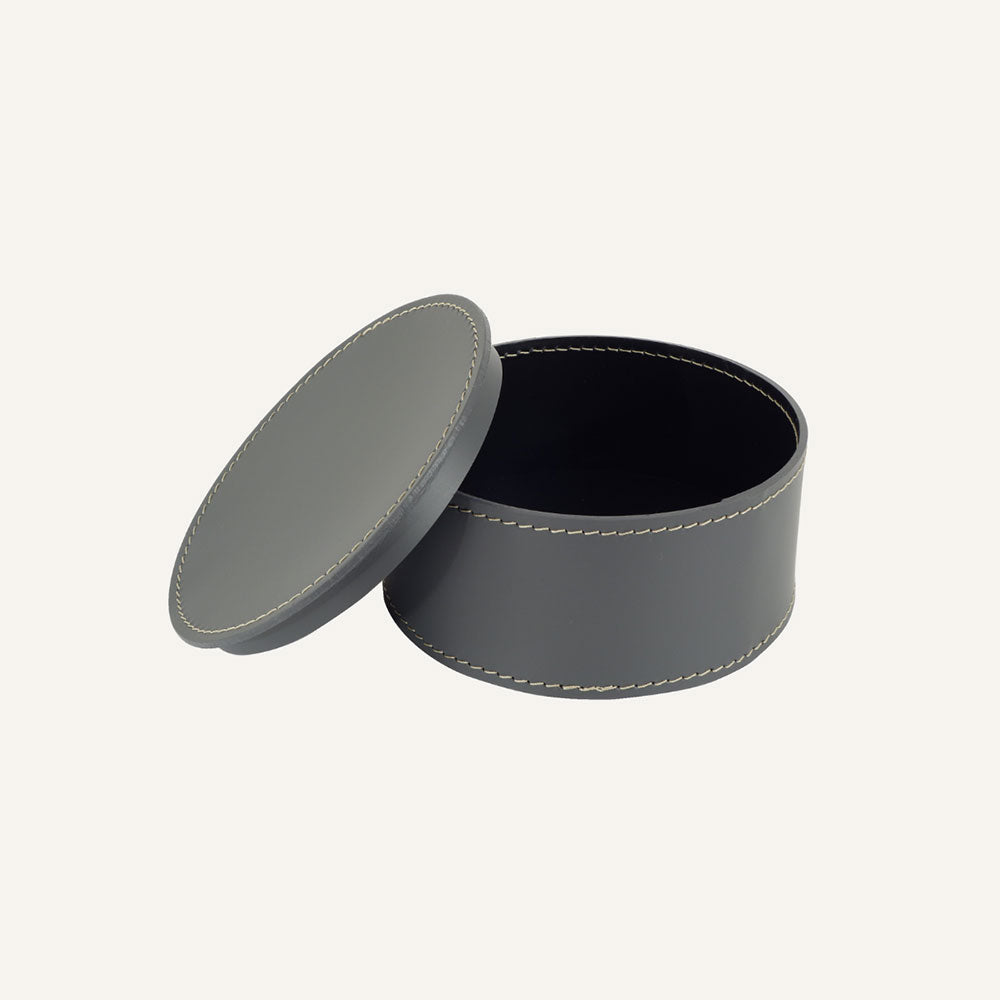 Portagioie di design in cuoio ALFONSO - Grigio