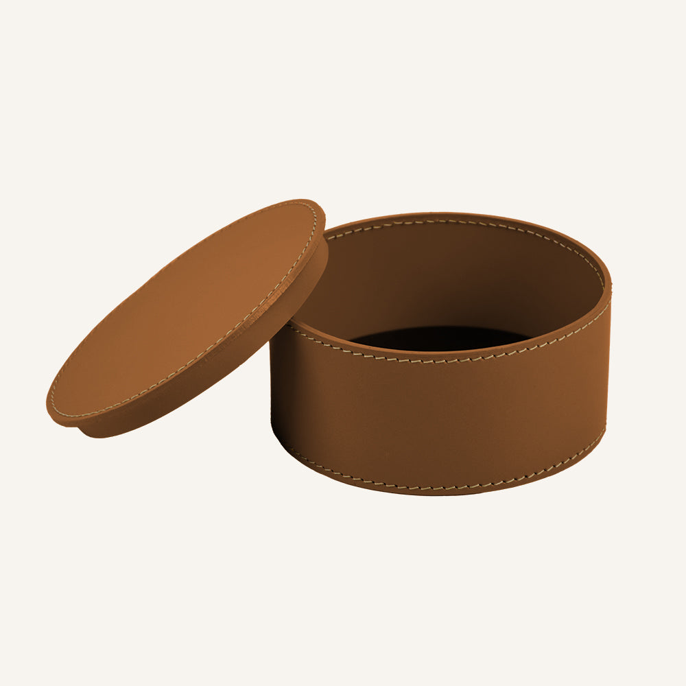 Portagioie di design in cuoio ALFONSO - Marrone