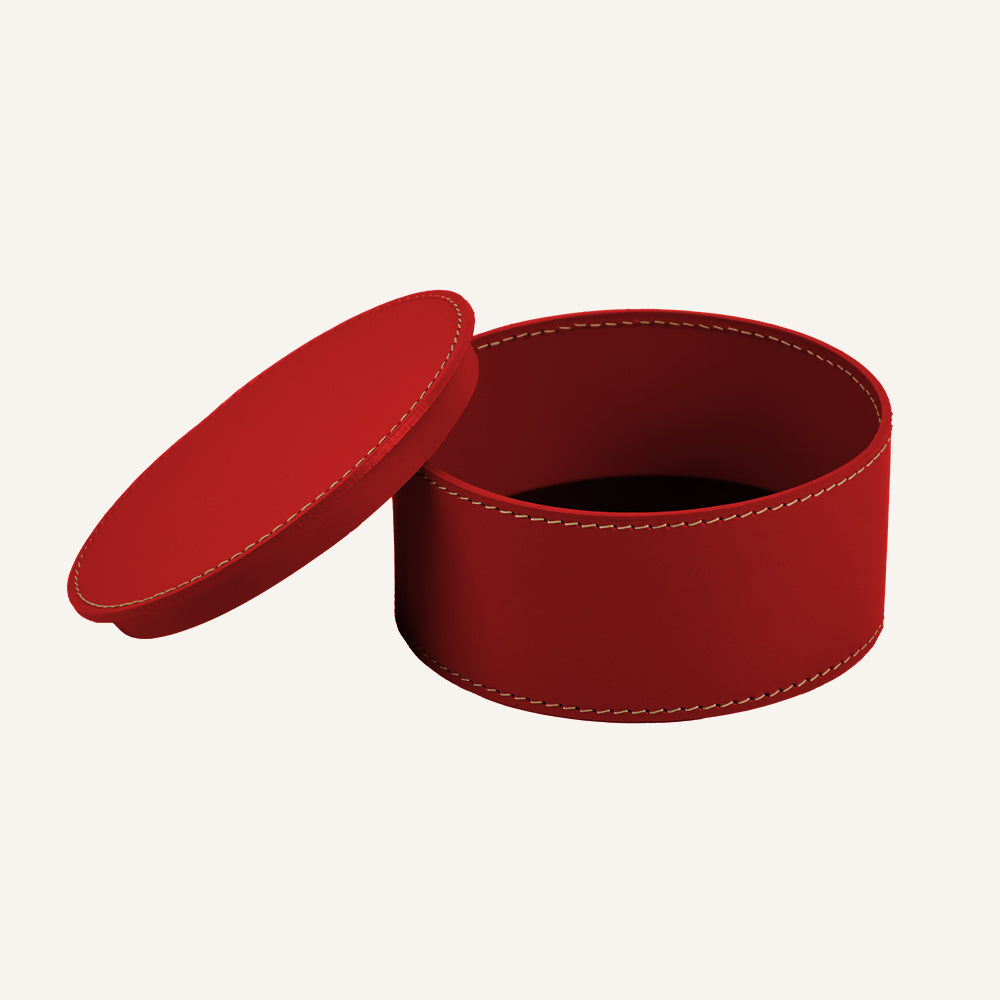 Portagioie di design in cuoio ALFONSO - Rosso
