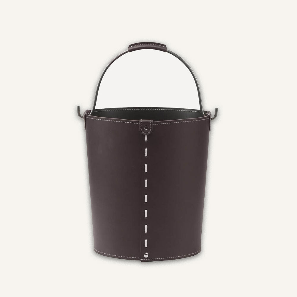 Contenitore design con manico VINTAGE - Marrone scuro