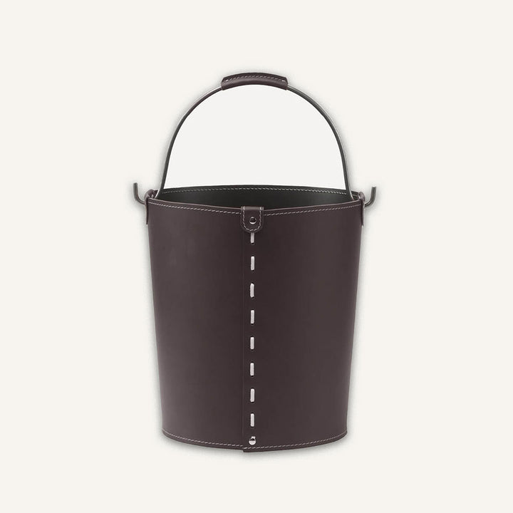 Contenitore design con manico VINTAGE - Marrone scuro