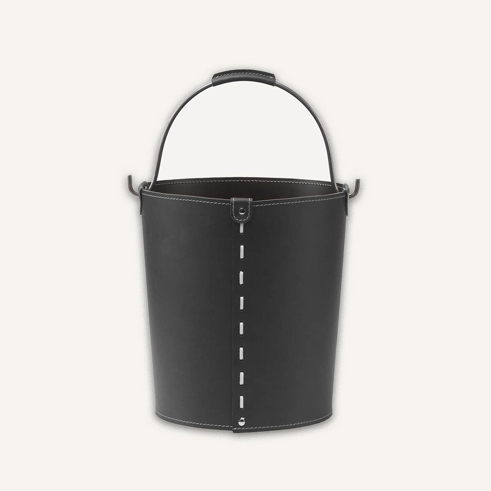 Contenitore design con manico VINTAGE - Nero