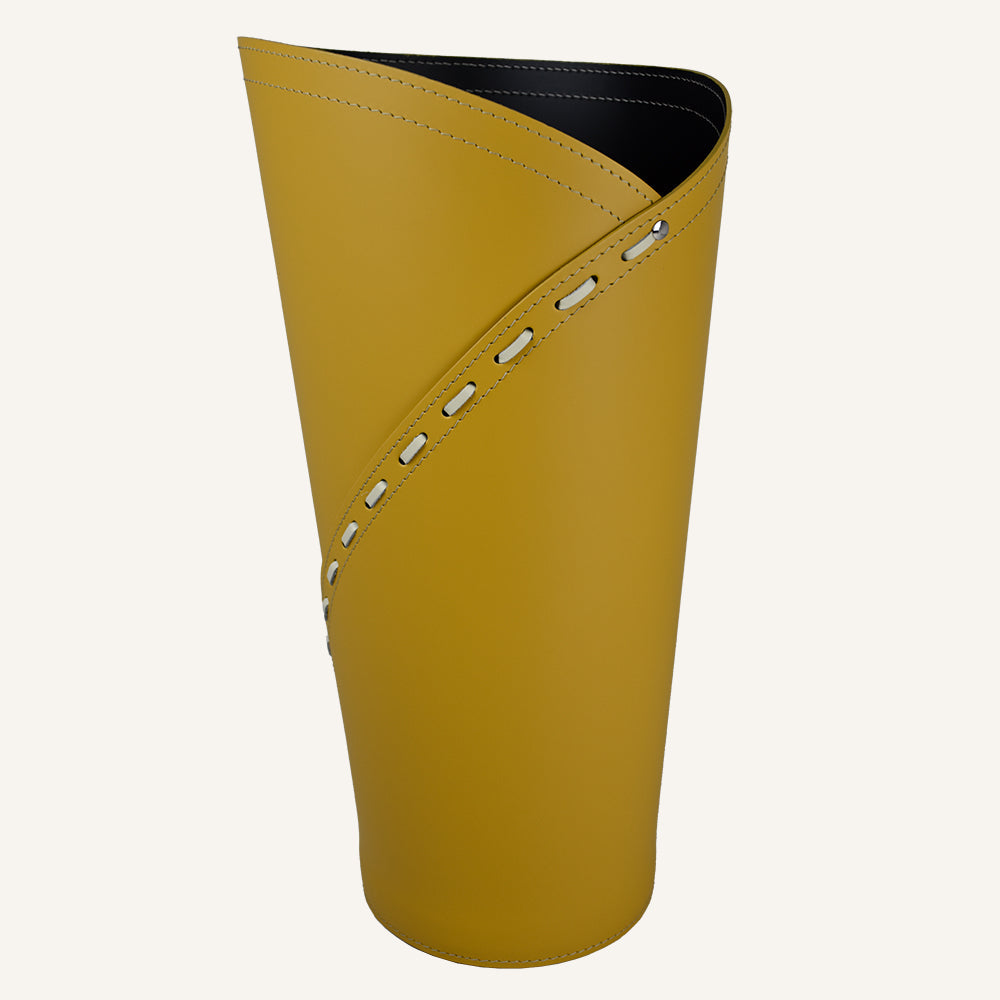 Portaombrelli classico in cuoio KATRINA - Giallo