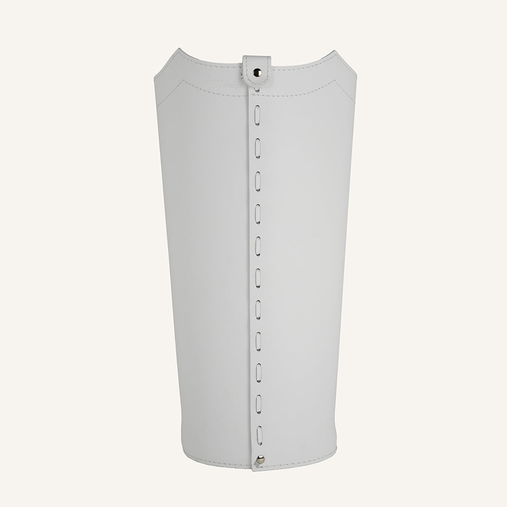 Originale portaombrelli in cuoio UMBRELLA - Bianco