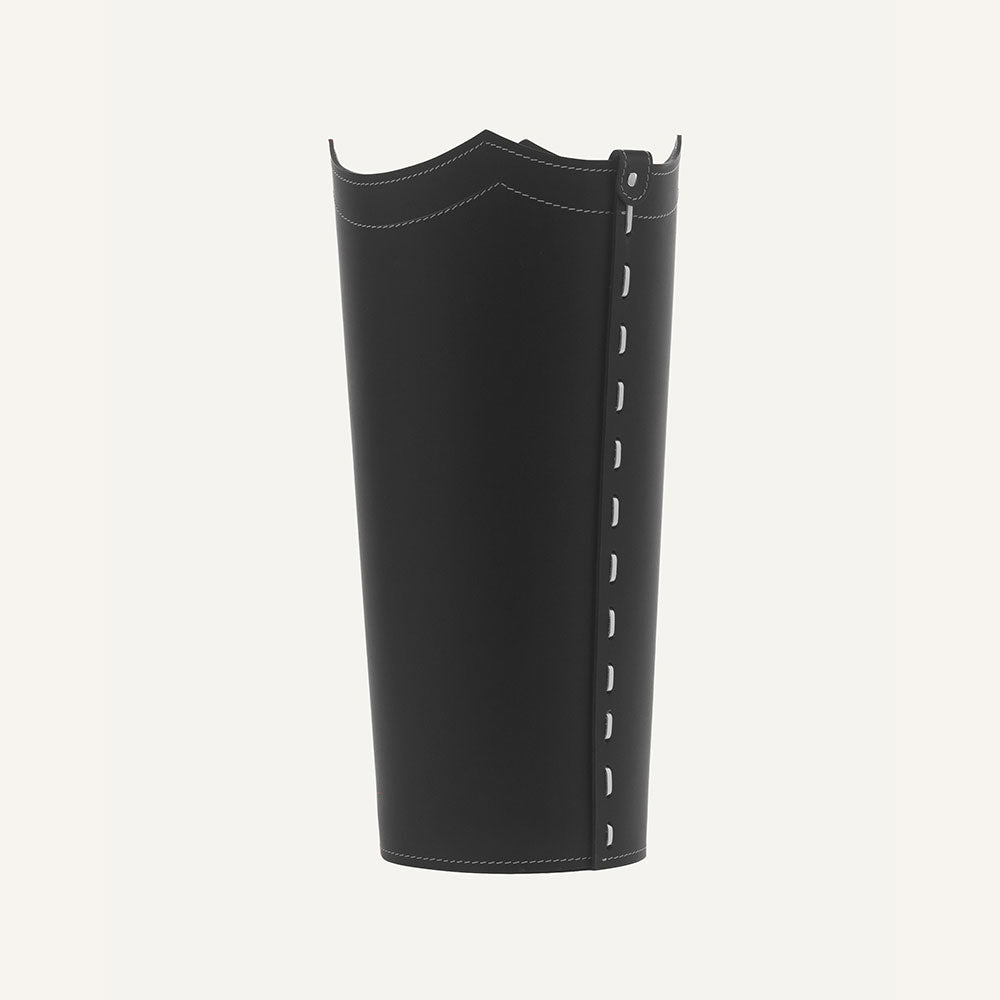 Originale portaombrelli in cuoio UMBRELLA - Nero