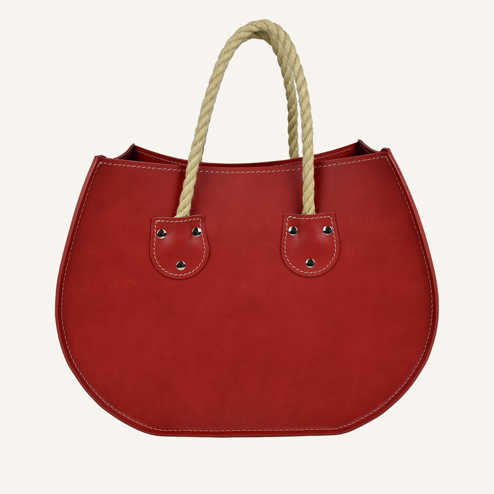 Portariviste con maniglie in corda LIRA - Rosso