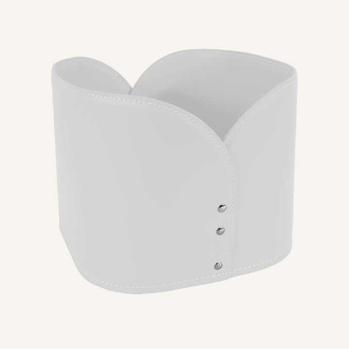 Portariviste di design in pelle DIURNUS - Bianco