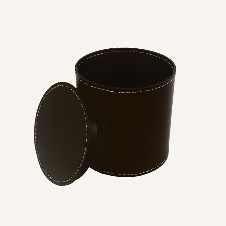 Portarotolo di design in cuoio ARCHA - Marrone scuro