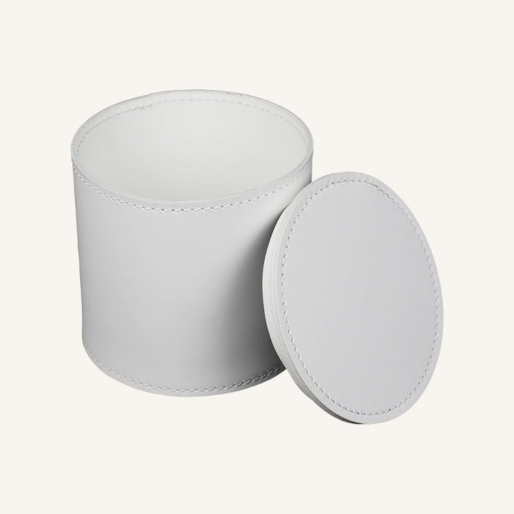 Portarotolo di design in cuoio ARCHA - Bianco