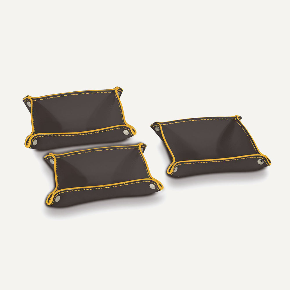 Set contenitori in cuoio FEDERICA
