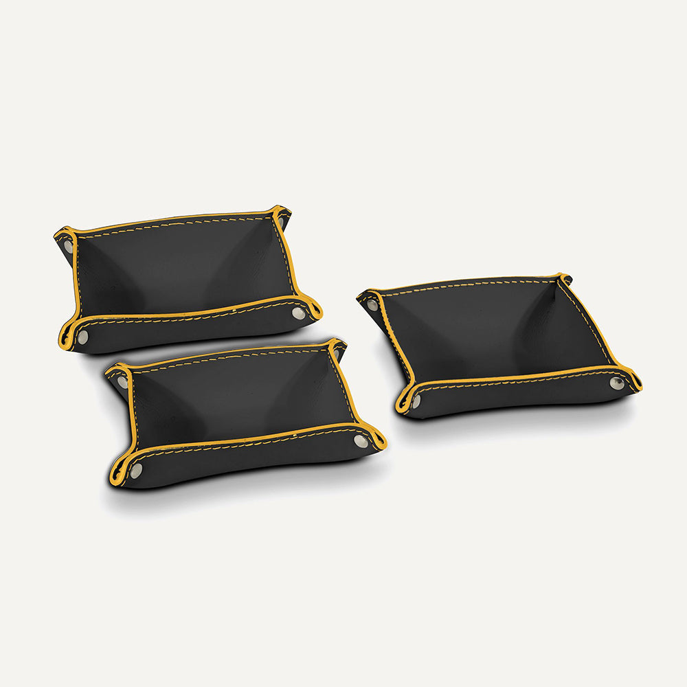 Set contenitori in cuoio FEDERICA