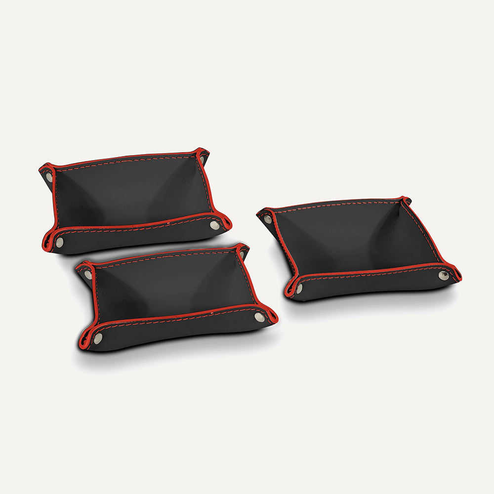 Set contenitori in cuoio FEDERICA
