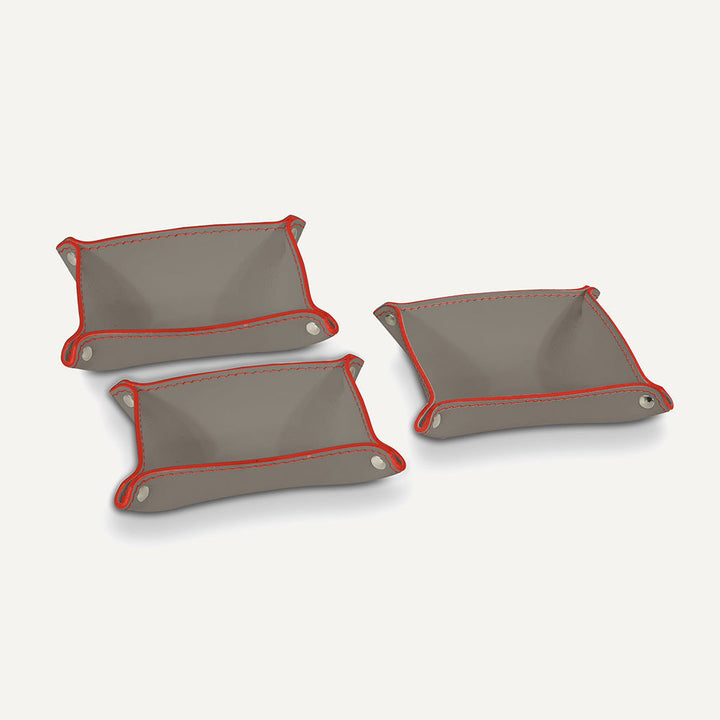 Set contenitori in cuoio FEDERICA